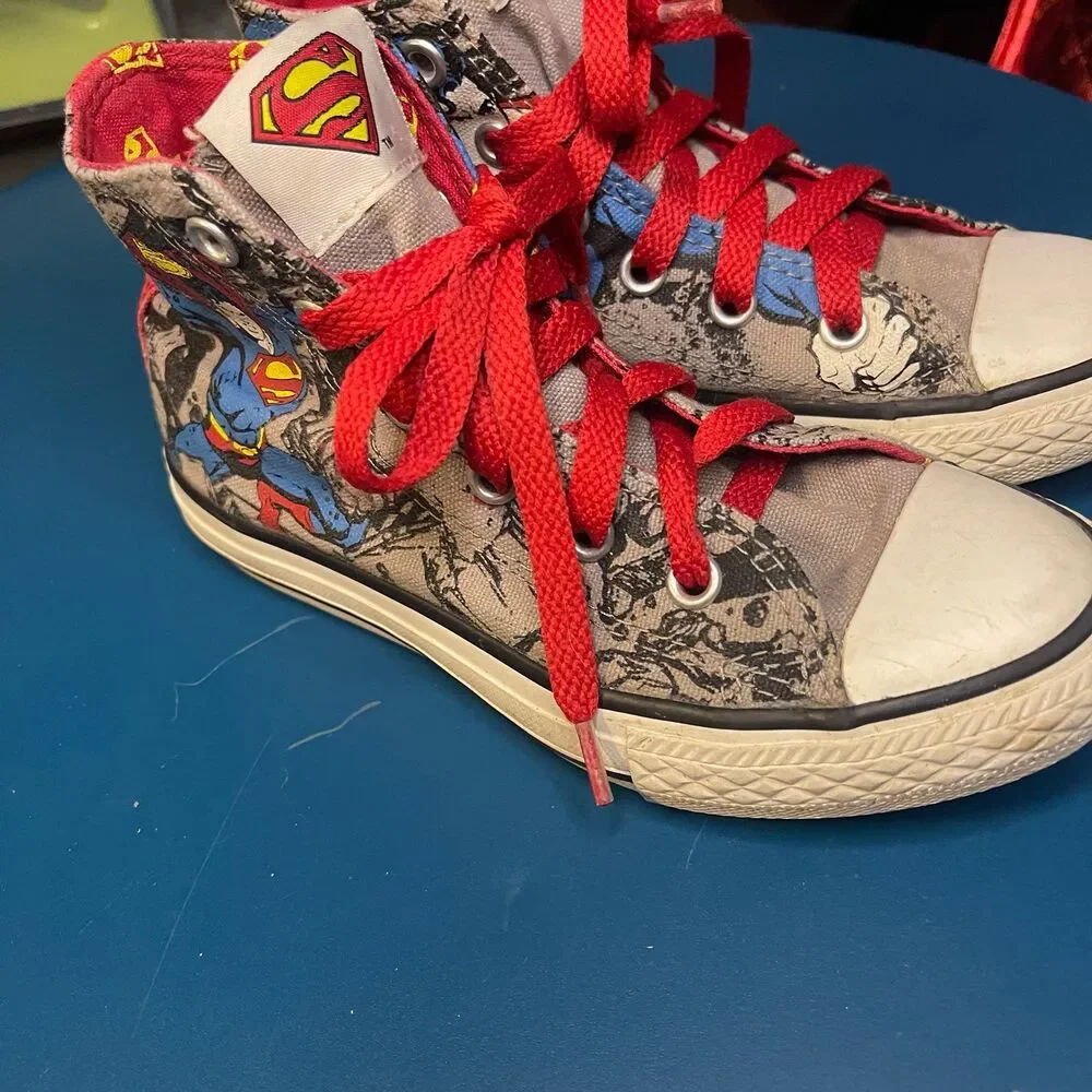 Converse Marvel Superman hi-tops kids sneakers